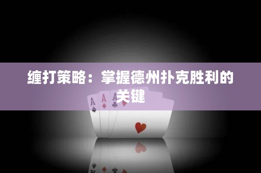 纏打策略：掌握德州撲克勝利的關(guān)鍵