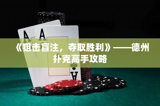 《狙擊盲注，奪取勝利》——德州撲克高手攻略